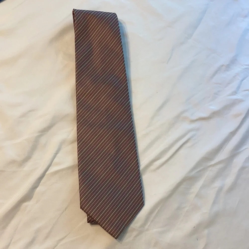 Yves Saint Laurent Striped Silk Tie